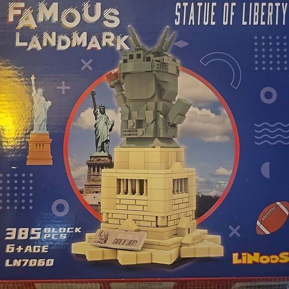 Statue of Liberty  brick building kit 385 pieces - Picture 1 of 5
